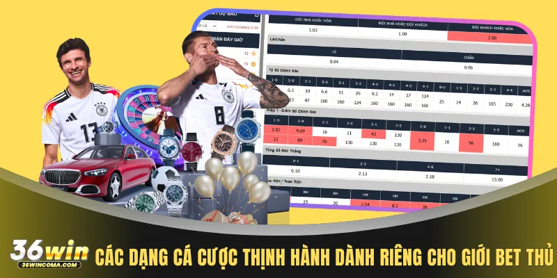 Sân chơi 36WIN hỗ trợ tính tiền cược tự động cho bet thủ