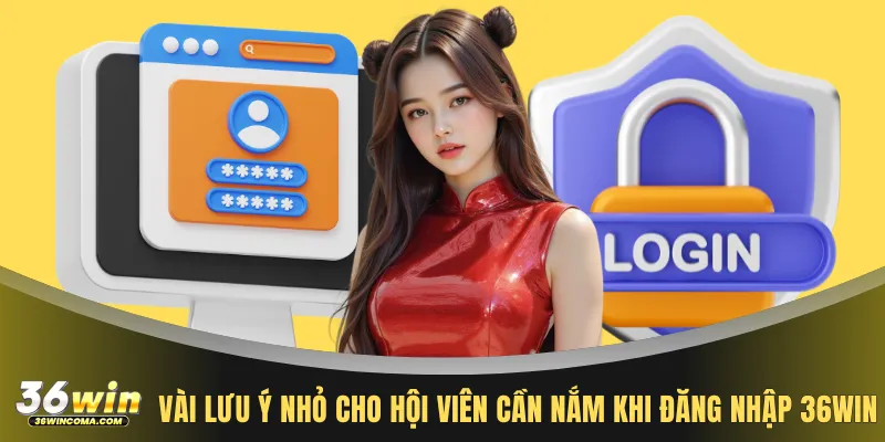 Vài lưu ý nhỏ cho hội viên cần nắm khi đăng nhập 36WIN